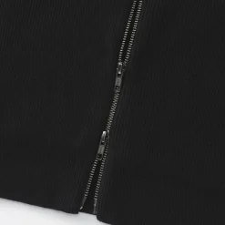 Cardigan zippé et côtelé en mélange de coton pour homme