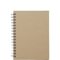 Carnet double spirale en papier recyclé A6