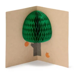 Carte pop-up en nid d'abeille - Arbre fruitier