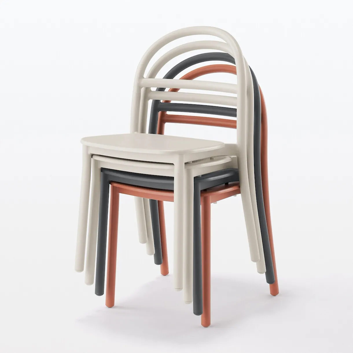 Chaise en aluminium - Gris clair