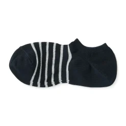 Chaussettes basses à angle droit pour homme ‐ Rayé