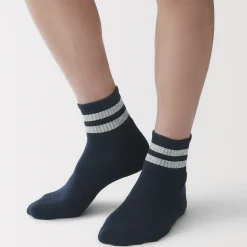 Chaussettes courtes doublées en peluche à angle droit pour homme