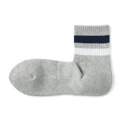 Chaussettes courtes doublées en peluche à angle droit pour homme