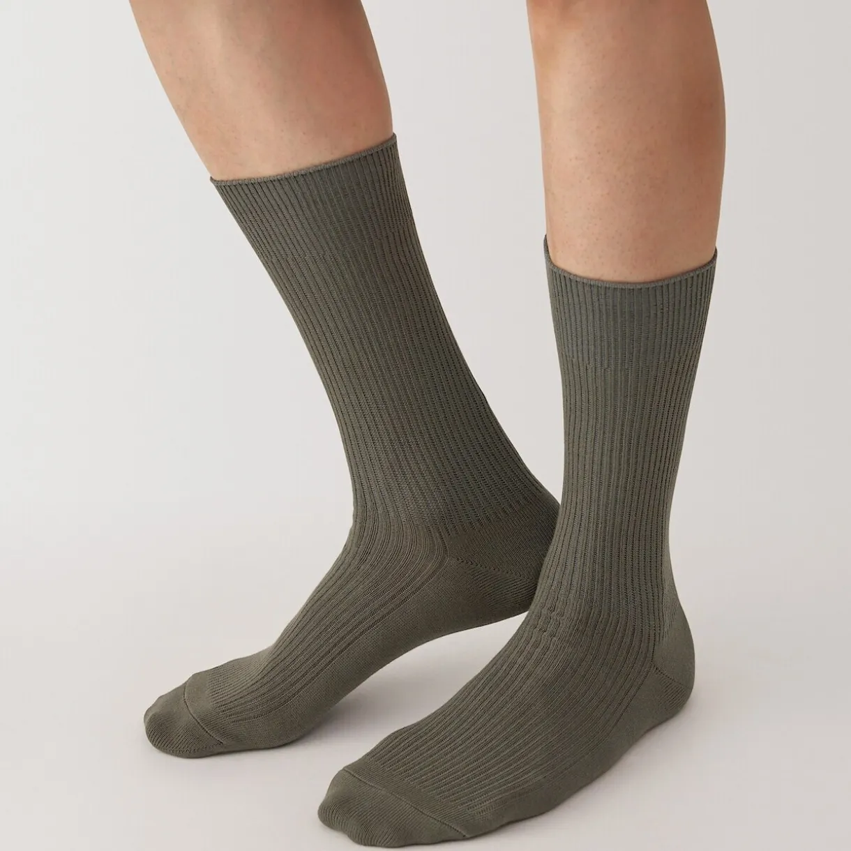 Chaussettes côtelées à angle droit pour homme