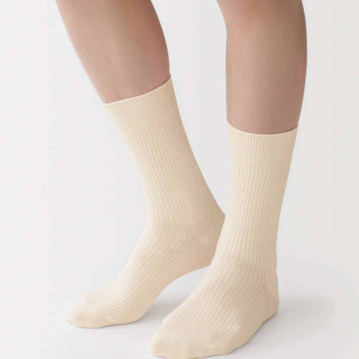 Chaussettes côtelées à angle droit pour homme