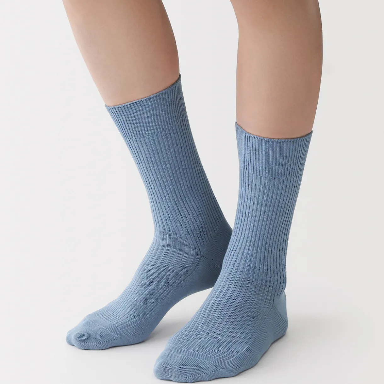 Chaussettes côtelées à angle droit pour homme