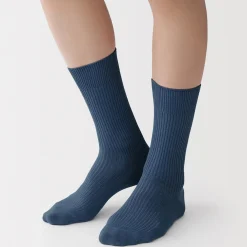 Chaussettes côtelées à angle droit pour homme