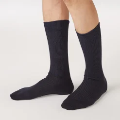 Chaussettes côtelées à angle droit pour homme