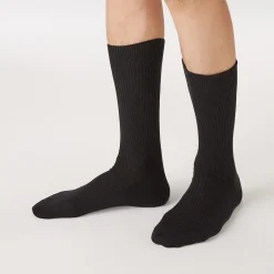 Chaussettes côtelées à angle droit pour homme