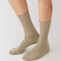 Chaussettes côtelées à angle droit pour homme