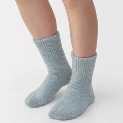 Chaussettes d'intérieur en laine mélangée pour femme