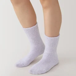 Chaussettes d'intérieur en laine mélangée pour femme