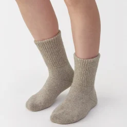 Chaussettes d'intérieur en laine mélangée pour femme