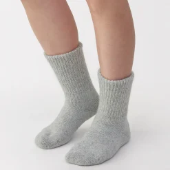 Chaussettes d'intérieur en laine mélangée pour femme