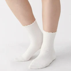 Chaussettes en modal mélangé à angle droit avec bord confortable pour femme
