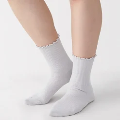 Chaussettes en modal mélangé à angle droit avec bord confortable pour femme