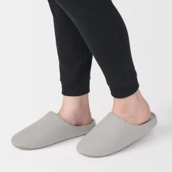 Chaussons mules à semelle intérieure en coton