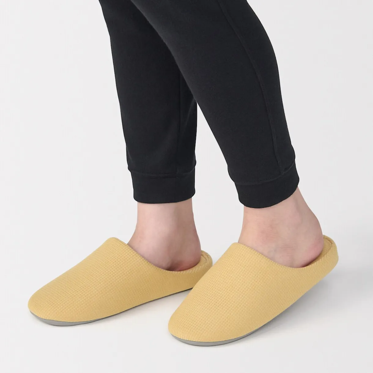 Chaussons mules à semelle intérieure en coton