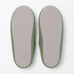 Chaussons mules à semelle intérieure en coton