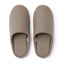 Chaussons mules à semelle intérieure en coton