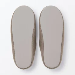 Chaussons mules à semelle intérieure en coton