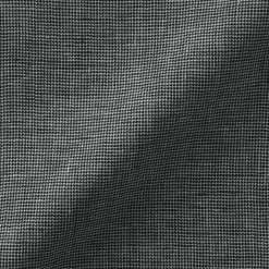 Chemise à col mao en lin lavé pour homme