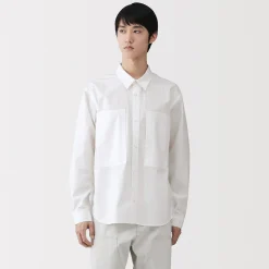 Chemise à poche en coton biologique pour homme