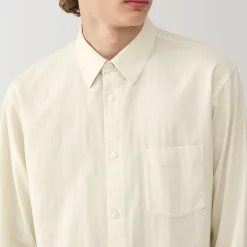 Chemise en coton brossé pour homme