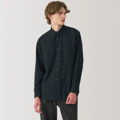 Chemise en coton brossé pour homme