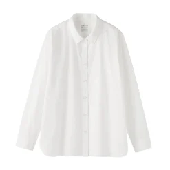 Chemise en coton délavé à mailles larges pour femme