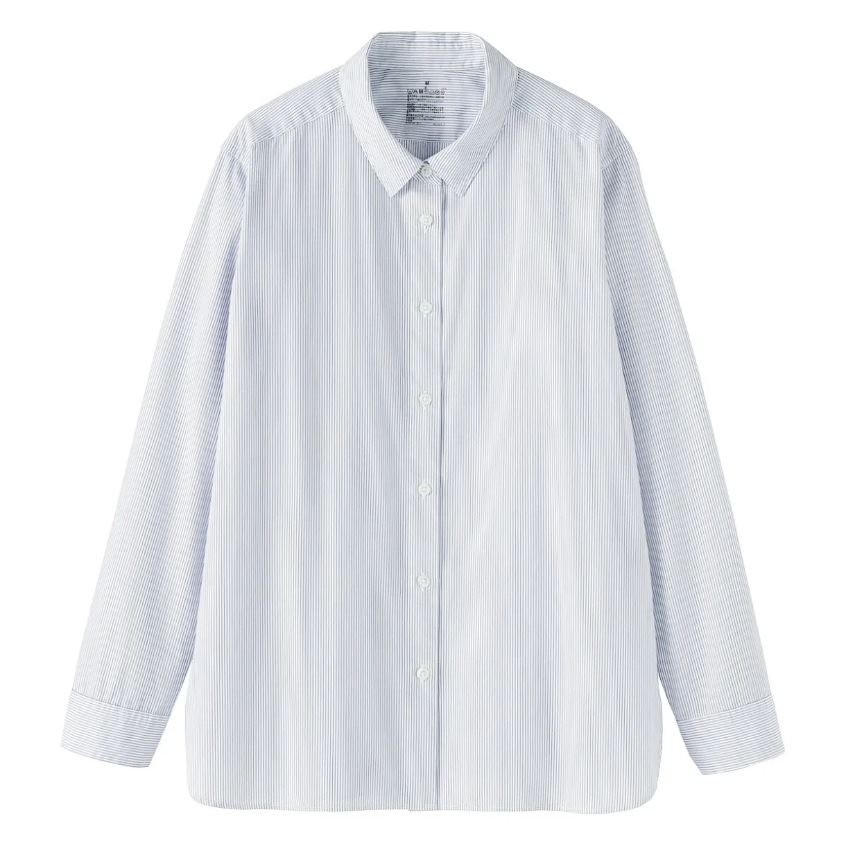 Chemise en coton délavé à mailles larges pour femme