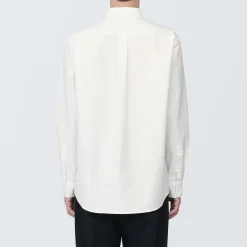 Chemise en coton Oxford lavé col boutonné homme