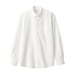 Chemise en coton Oxford lavé col boutonné homme