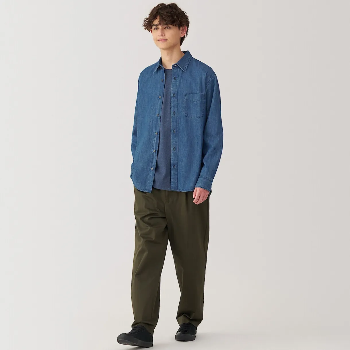 Chemise en denim pour homme
