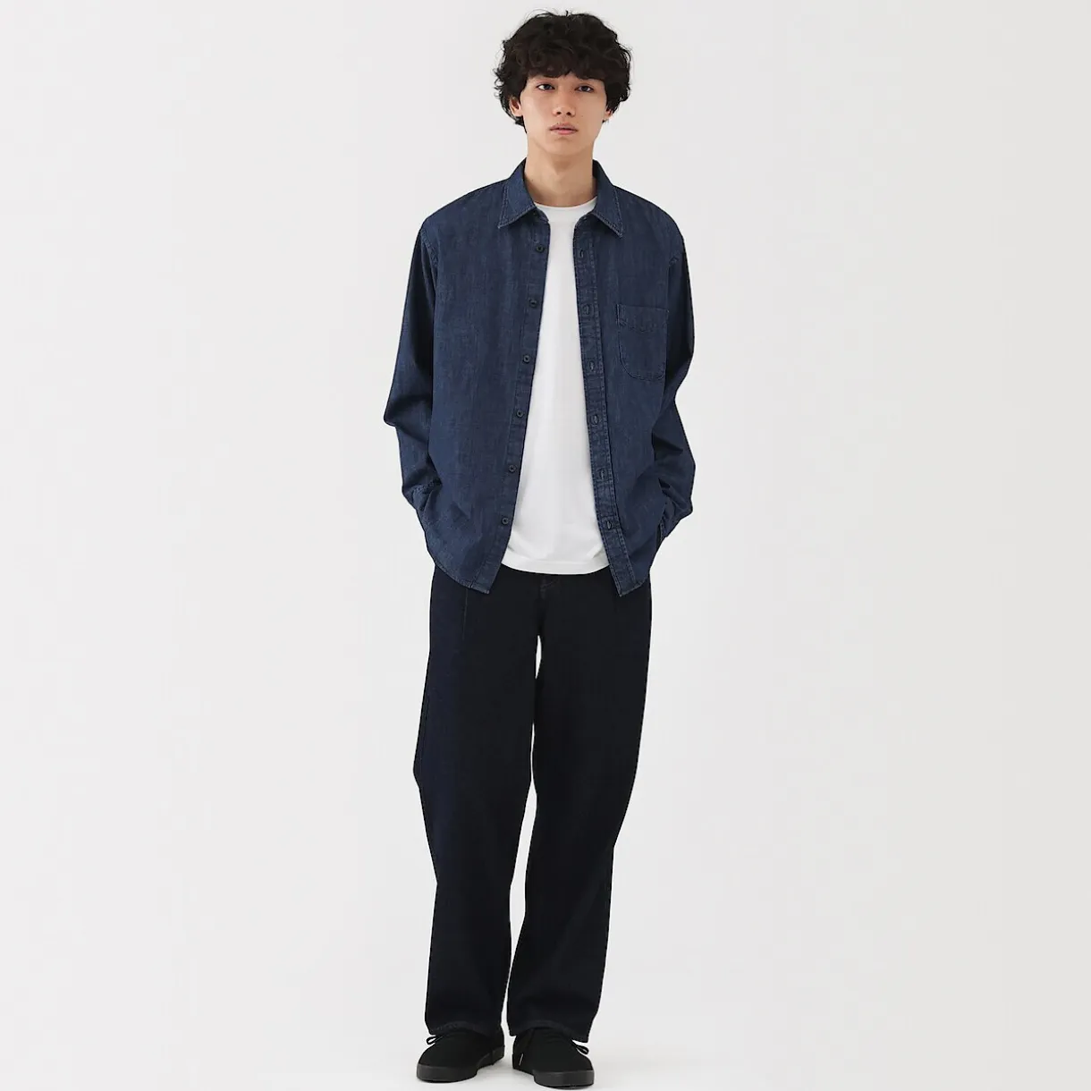 Chemise en denim pour homme