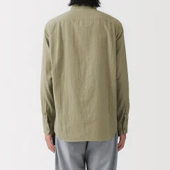 Chemise en double gaze en mélange de kapok pour homme