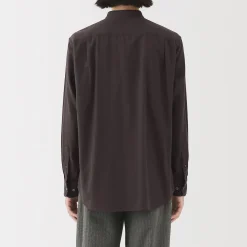 Chemise en flanelle col officier pour homme