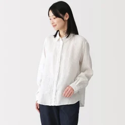Chemise en lin lavé pour femme
