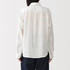 Chemise en lin lavé pour femme