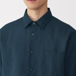 Chemise en lin lavé pour homme
