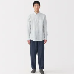 Chemise en lin lavé pour homme
