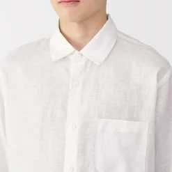 Chemise en lin lavé pour homme