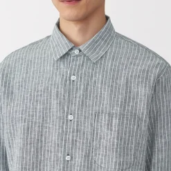 Chemise en lin lavé pour homme