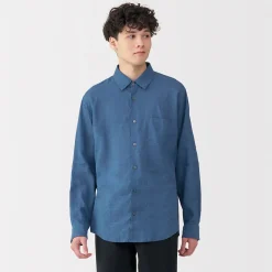 Chemise en lin lavé pour homme