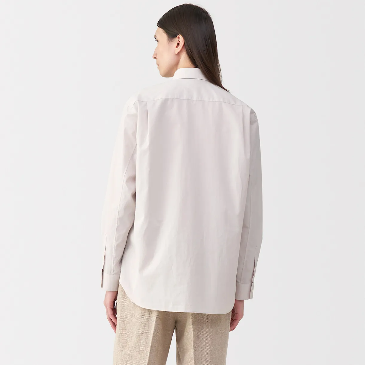 Chemise en popeline de coton pour homme