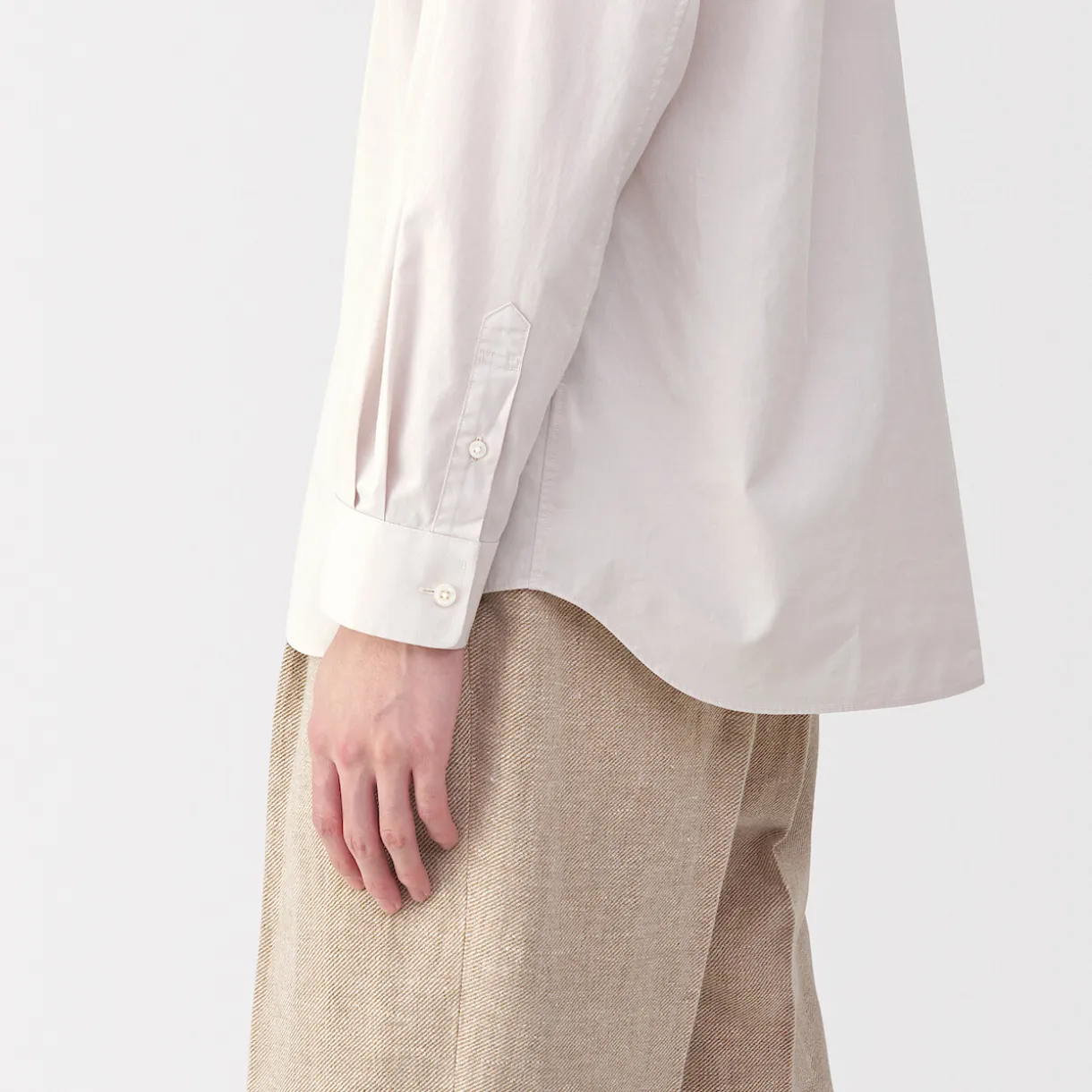 Chemise en popeline de coton pour homme