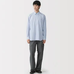 Chemise en popeline de coton biologique pour homme