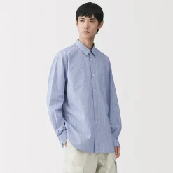 Chemise en popeline de coton biologique pour homme