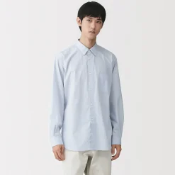 Chemise en popeline de coton biologique pour homme