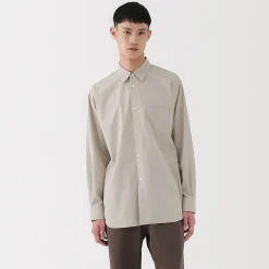 Chemise en popeline de coton pour homme